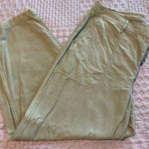 J Crew Green Cotton Pants size 16